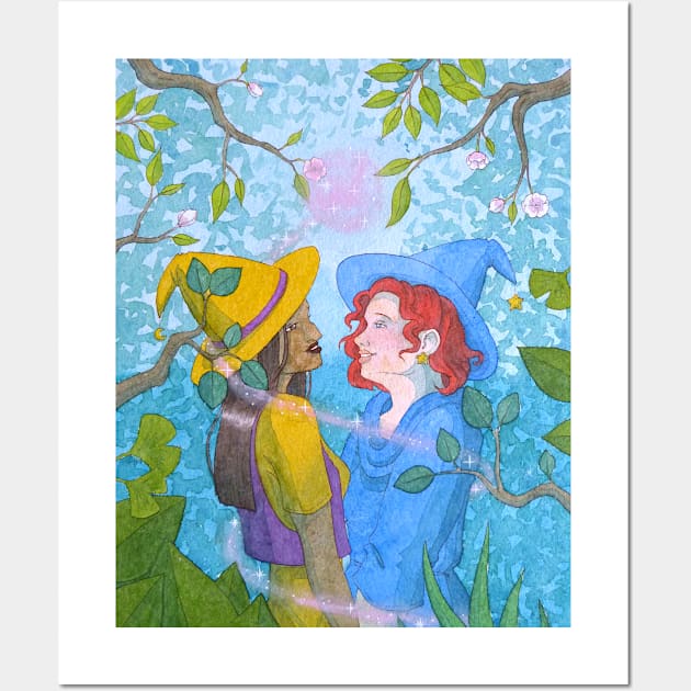 Love is magic / Witches in Love Wall Art by Griffindiary